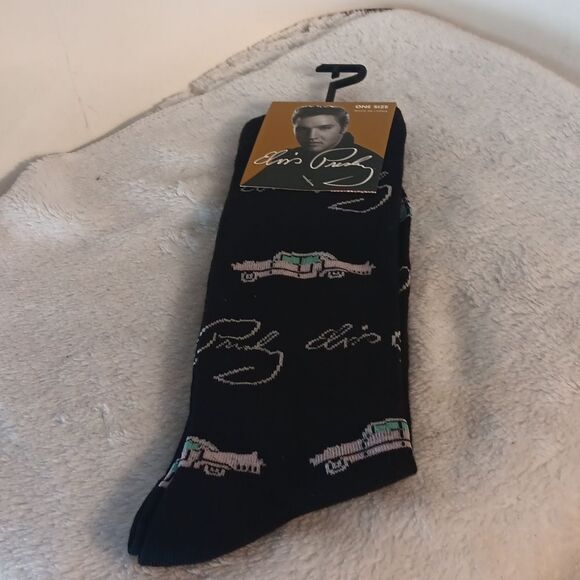 Elvis Signiture Black Socks - Picture 5 of 5